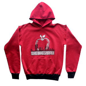 BIG APPLE PULLOVER HOOD/ RED /S