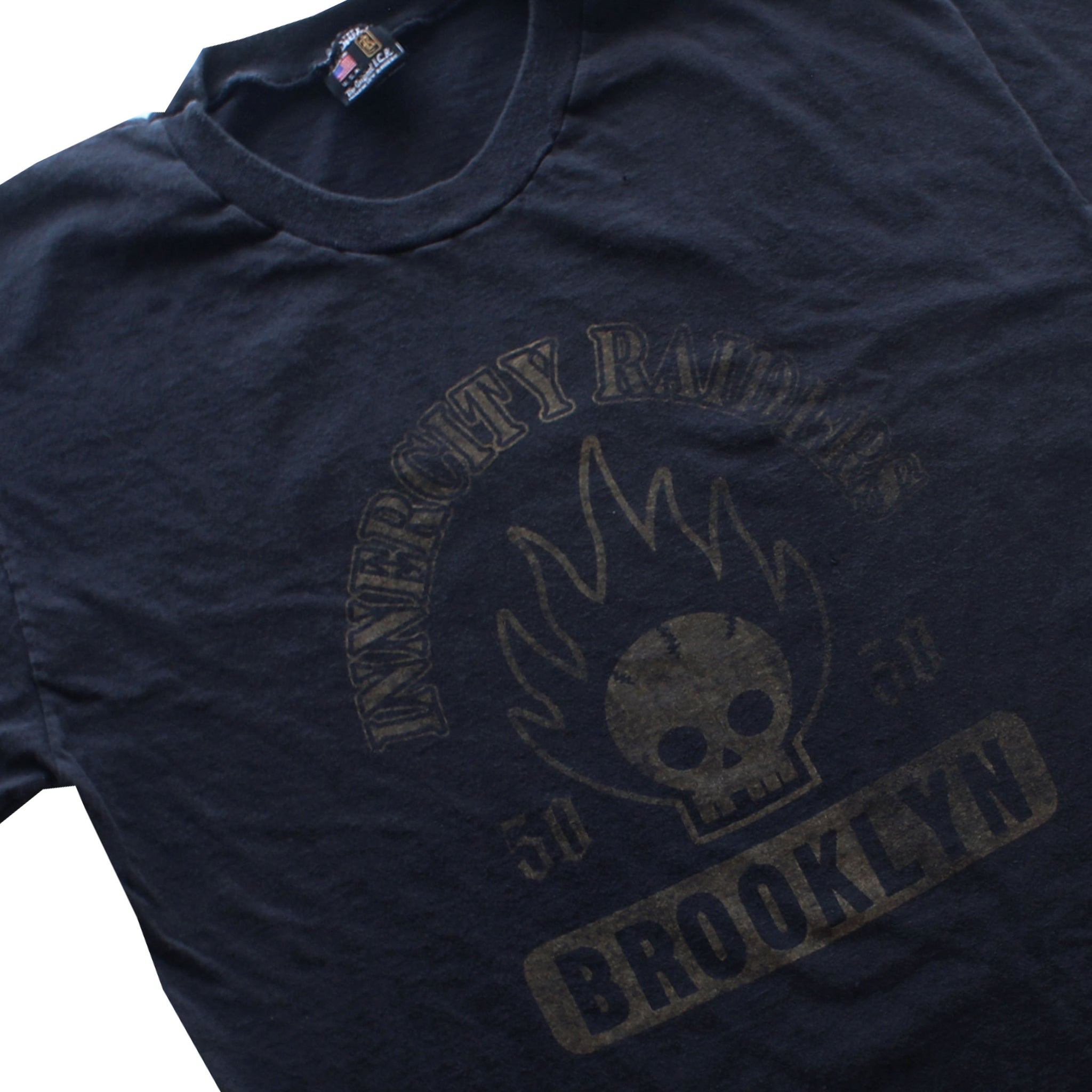 BROOKLYN SKULL T/ BLK w GOLD /M