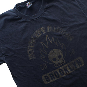 BROOKLYN SKULL T/ BLK w GOLD /M