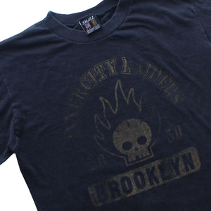 BROOKLYN SKULL T/ BLK w GOLD/ S