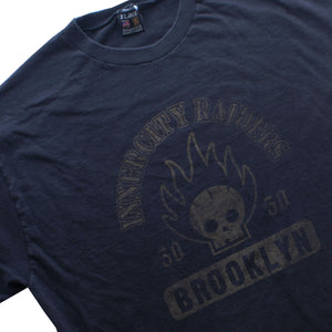 BROOKLYN SKULL T/ BLK w GOLD /XL