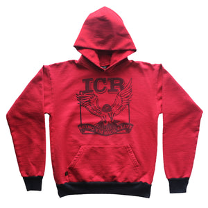 ICR BRING EM PULLOVER HOOD/ RED /M