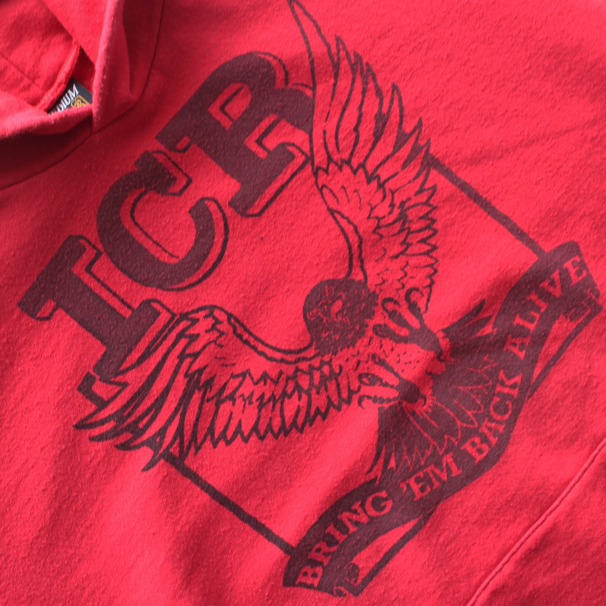 ICR BRING EM PULLOVER HOOD/ RED /M