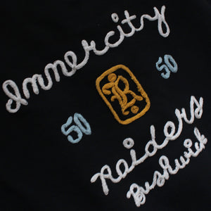 INNERCITY CLUB EMBROIDERED ZIP HOOD/ BLK /M