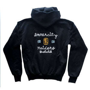 INNERCITY CLUB EMBROIDERED ZIP HOOD/ BLK /L