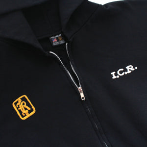 INNERCITY CLUB EMBROIDERED ZIP HOOD/ BLK /M