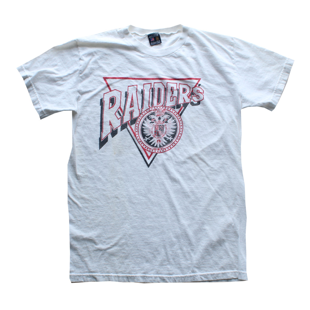 RAIDERS SHIELD T/ WHT /M