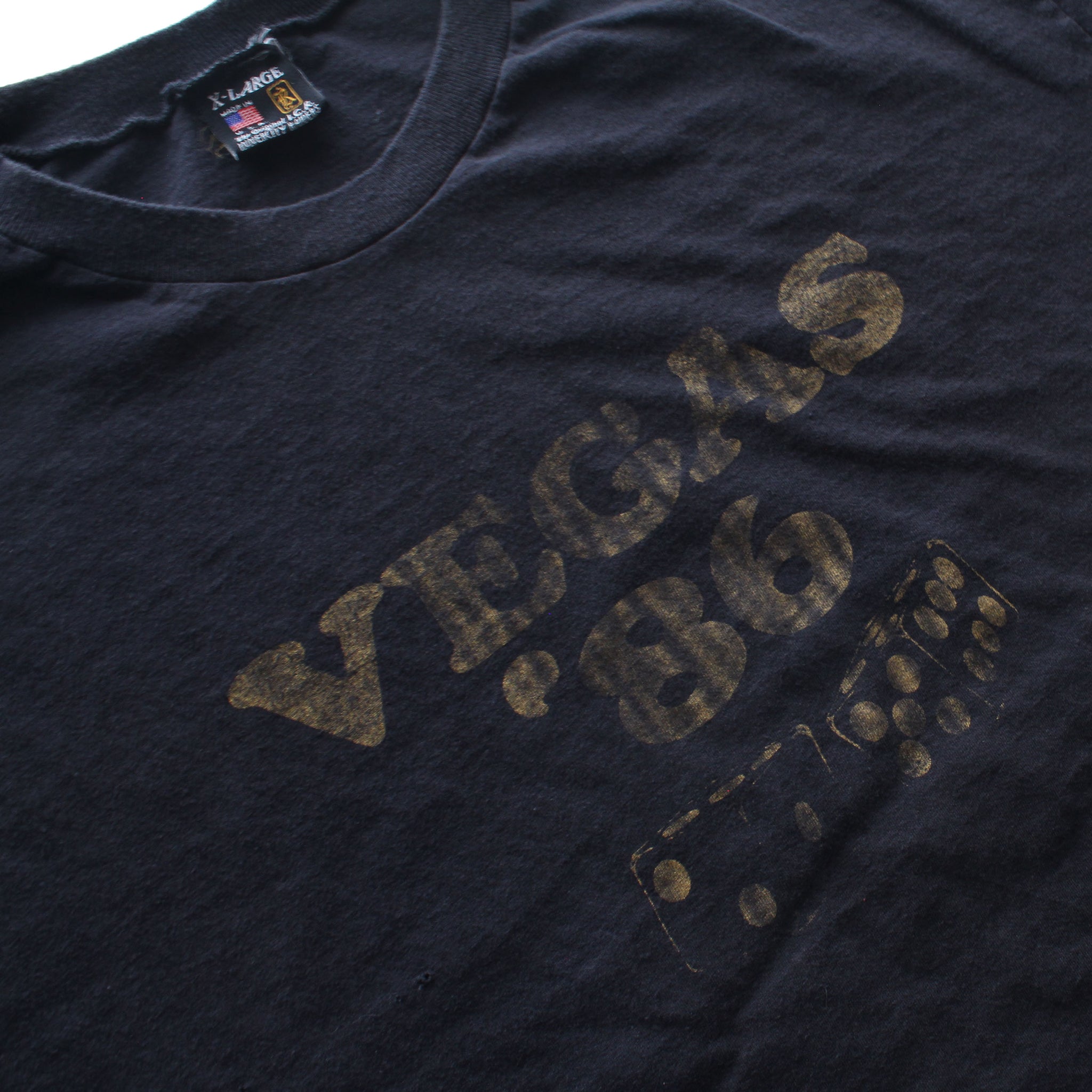 VEGAS T/ BLK w GOLD /XL